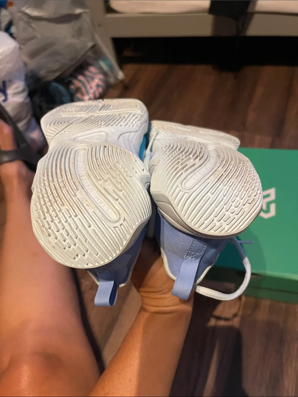 Nike Toddler Sneakers in Mint and Teal Accents